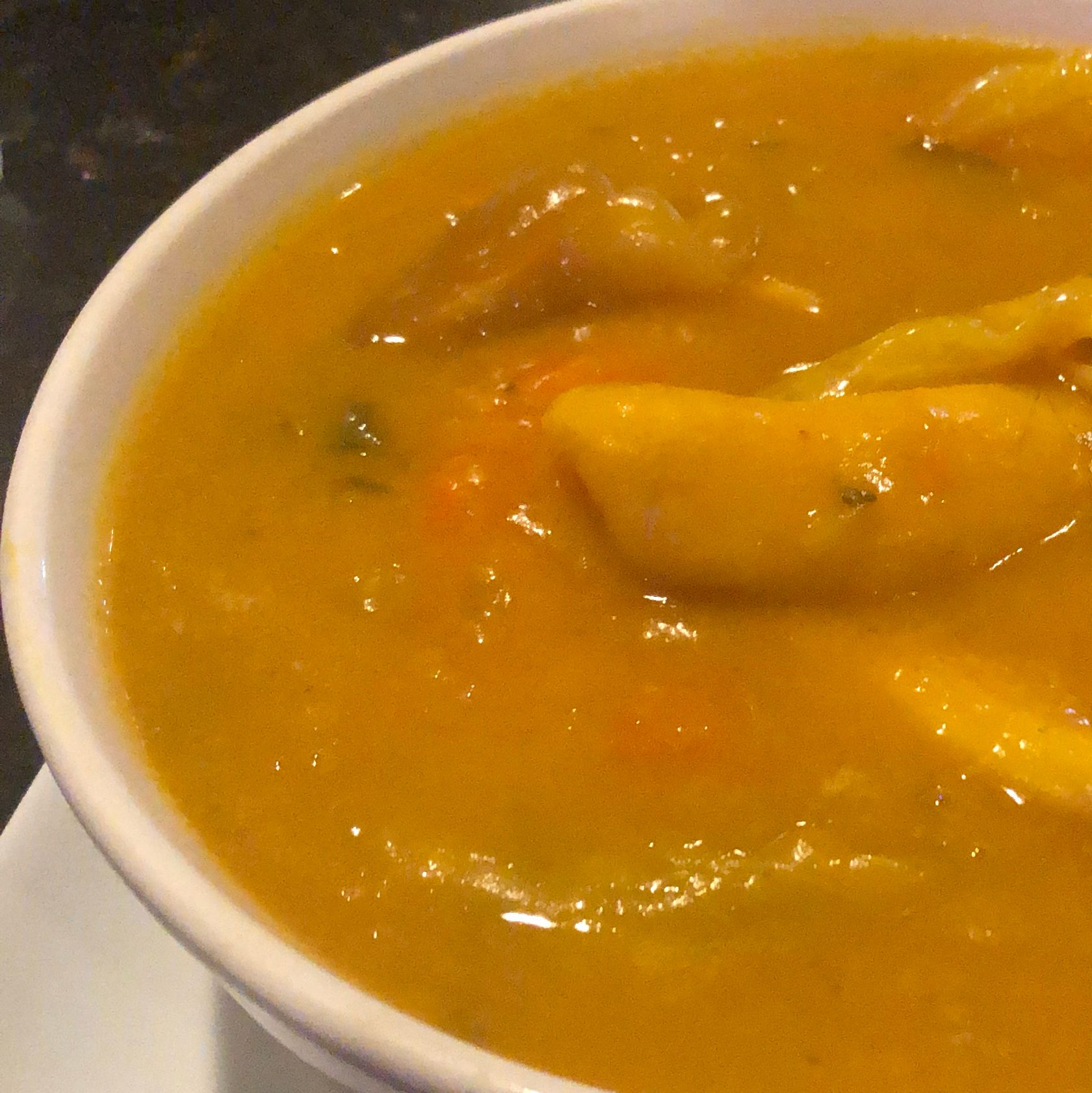 Squash Soup (sunday only).